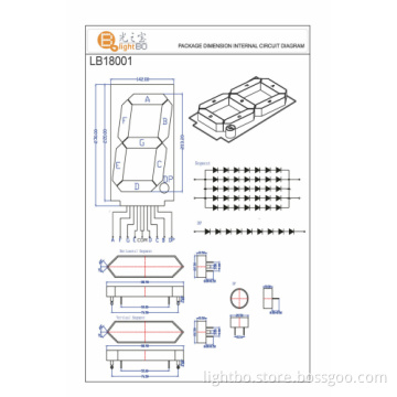 8-inch Large Size Seven Segment Led Displays For Indoor Or Semi-outdoor Use 